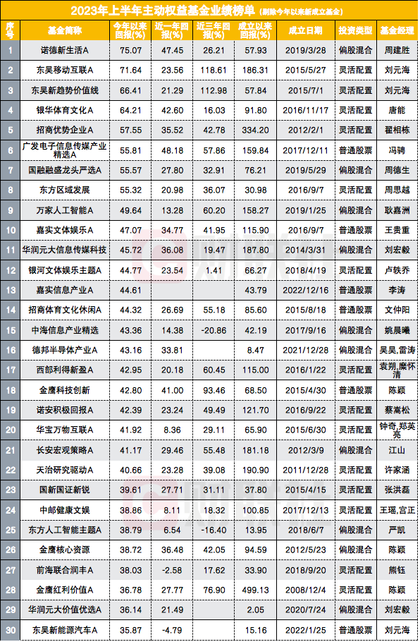 主动权益基金“中考”放榜：百亿明星产品迎倾颓之年，押宝AI者所向披靡，重仓医药、新能源者饮恨出局