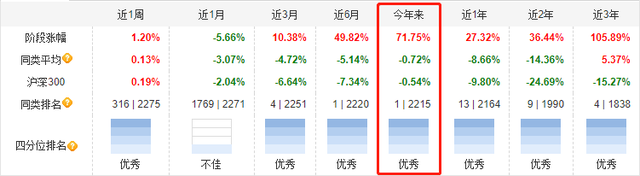 二季度刚结束，这只基金今年的业绩排第一了！